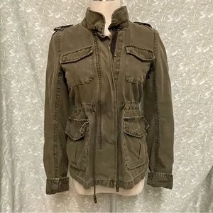 Olive Green Women's Military Jacket